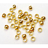 Brass Crimp Beads KK-E002-G-NF-2