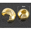 Brass Crimp Beads Covers KK-H291-G-1