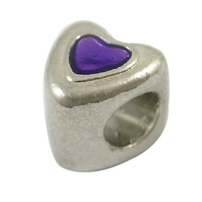 Alloy European Beads LFD8290Y-1-1