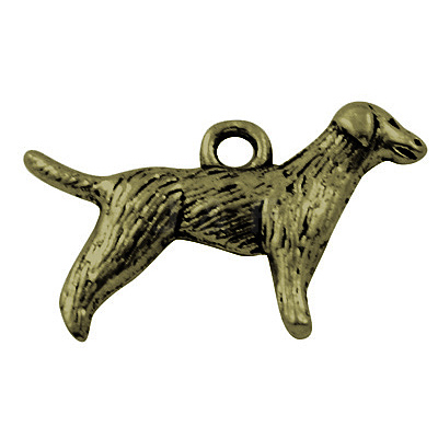 Tibetan Style Alloy Puppy Pendants MLF9881Y-NF-1