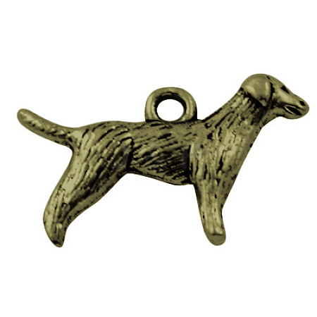 Tibetan Style Alloy Puppy Pendants MLF9881Y-NF-1