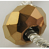 Electroplate Glass European Beads N0ZTC041-1-1
