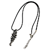 Zinc Alloy Skull Necklaces for Halloween NJEW-R009-2