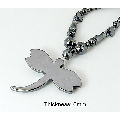 Magnetic Synthetic Hematite Necklaces NJEW-C023-14-1