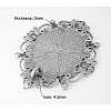 Alloy Oval Cabochon Settings PALLOY-A17035-AS-2
