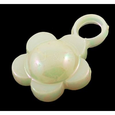 Plating Acrylic Pendants PAB879Y-1