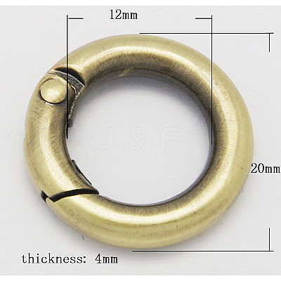 Alloy Spring Gate Rings PALLOY-H245-AB-1