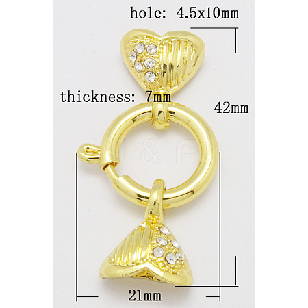 Alloy Spring Ring Clasps Sets PALLOY-H251-G-1