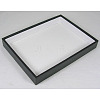 Stackable Wood Display Trays Covered By Black Leatherette PCT108-2