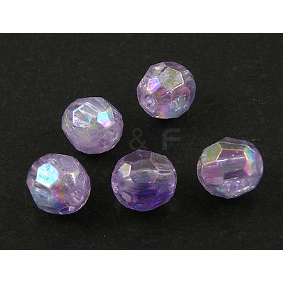 Eco-Friendly Transparent Acrylic Beads PL642-20-1