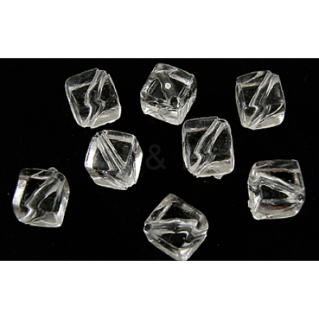 Transparent Acrylic Beads PL690-1-1