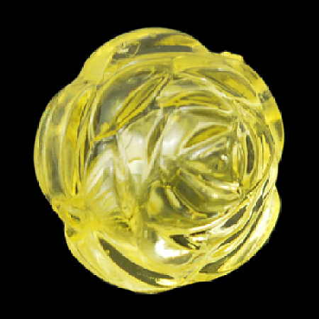 Transparent Acrylic Beads PL713Y-6-1