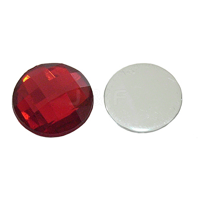 Acrylic Rhinestone Flat Back Cabochons PQO-20mm17-1