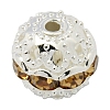 Brass Rhinestone Beads RB-A011-10mm-14S-1
