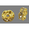 Brass Rhinestone Spacer Beads RB-A014-L5mm-01G-NF-1