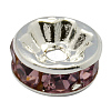 Brass Rhinestone Spacer Beads RB-A014-Z10mm-10S-1