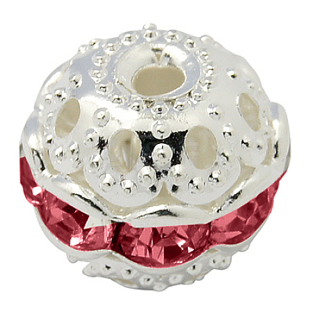 Brass Rhinestone Beads RB-A011-10mm-27S-1