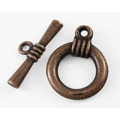 Tibetan Style Toggle Clasps RLF1220Y-NF-1