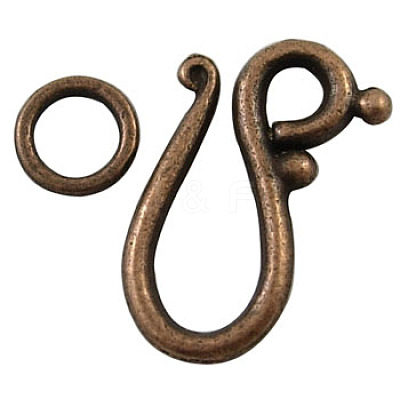 Tibetan Style Hook and Eye Clasps RLF1277Y-NF-1