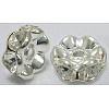 Brass Rhinestone Spacer Beads RSB032-B01-1