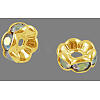 Grade A Brass Rhinestone Spacer Beads RSB160NF-02G-1