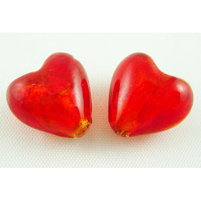 Handmade Silver Foil Glass Beads SLH15MM01Y-1