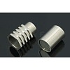 Tarnish Resistant 304 Stainless Steel Magnetic Clasps with Glue-in Ends STAS-Q137-1