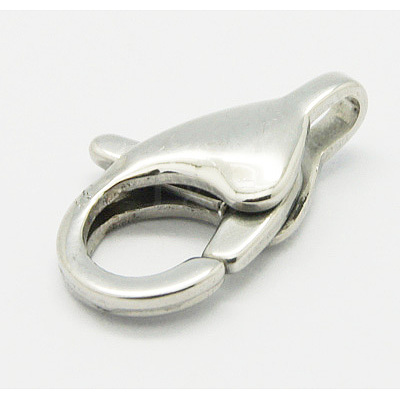 Tarnish Resistant 304 Stainless Steel Lobster Claw Clasps STAS-Q048-3-1