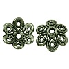 Tibetan Style Alloy Fancy Bead Caps TIBEB-LF10883YKG-AB-FF-1