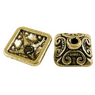 Tibetan Style Caps TIBE-LF0893YKG-AG-FF-1