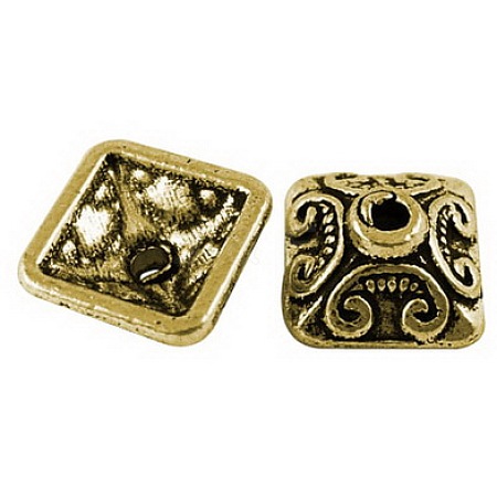 Tibetan Style Caps TIBE-LF0893YKG-AG-FF-1