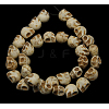 Halloween Skull Synthetic Magnesite Beads TURQ-12X10-5-2
