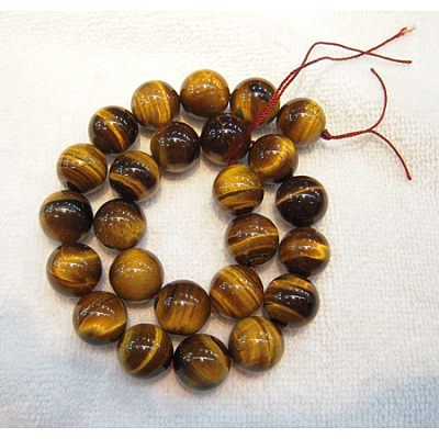 Round Tiger Eye Beads Strands Z0RQT014-1