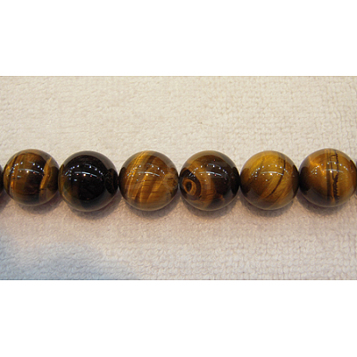 Round Tiger Eye Beads Strands Z0RQT014-1