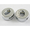 Alloy Initial Slide Beads ZP1O-NLF-1