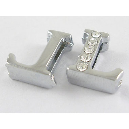Alloy Initial Slide Beads ZP1L-NLF-1