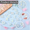 54Pcs 26 Styles UV Plating Transparent Acrylic Beads OACR-SP0002-39-6