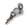 Dyed Natural White Jade Pendants G-A224-03AS-14-3
