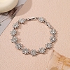 Alloy Rhinestone Link Chain Bracelets PW-WG4AE2D-08-1