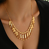 Iron Elegant Long Round Beaded Tassel Bib Necklaces for Women Party and Special Occasions WL5134-5