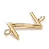 304 Stainless Steel Letter Connector Charms LS-STAS-M108-01G-26-2