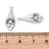 Brass Rhinestone Pendants KK-E793-24P-3