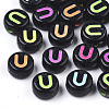 Opaque Black Acrylic Beads MACR-N008-17U-1