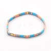 Rainbow Bohemian Style Glass Beads Stretch Bracelets RM1844-11-1