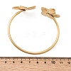 304 Stainless Steel & Plastic Imitation Pearl Cuff Bangles BJEW-Z170-02G-5