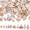 80Pcs 8 Styles Opaque Acrylic Pendants & Links Connectors OACR-PH0004-46-1