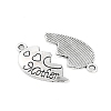 Tibetan Style Alloy Split Pendants TIBE-Q050-200AS-LF-3