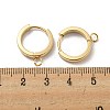 201 Stainless Steel Huggie Hoop Earrings Findings STAS-A167-01N-G-3