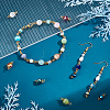 CHGCRAFT 150Pcs 5 Styles Glass Beads Charms & Links Connectors DIY-CA0003-99-5