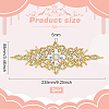 Rhombus Iron on Rhinestone Appliques DIY-WH0304-975B-2